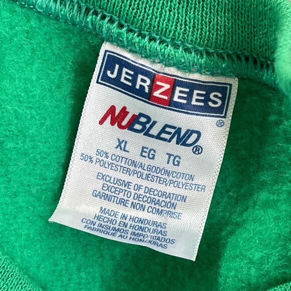 MEOWY CHRISTMAS Grumpy Santa Cat Holiday Party Sweatshirt Size XL - Picture 2 of 3